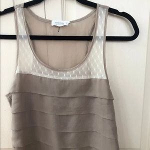 Beige Tank Top, Size S